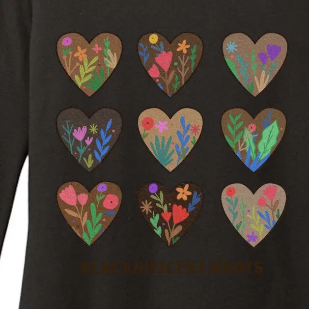 Diversity Hearts Black History Month African American Pride Gift Womens CVC Long Sleeve Shirt