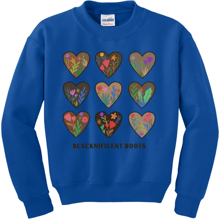 Diversity Hearts Black History Month African American Pride Gift Kids Sweatshirt