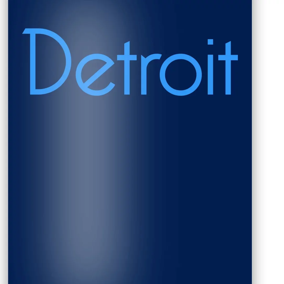 Detroit Honolulu Blue Poster