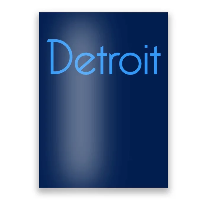 Detroit Honolulu Blue Poster