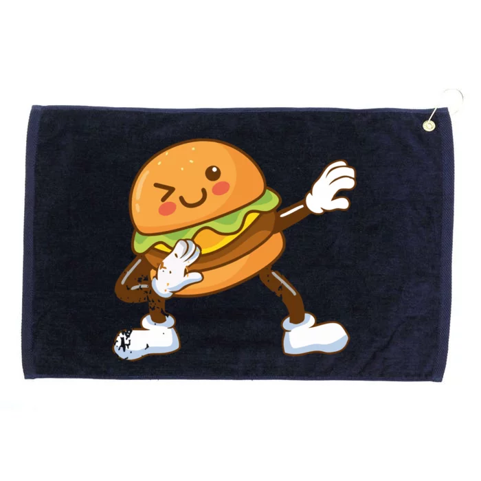 Dabbing Hamburger Backyard Bbq Meat Eater Grilling Gift Grommeted Golf Towel