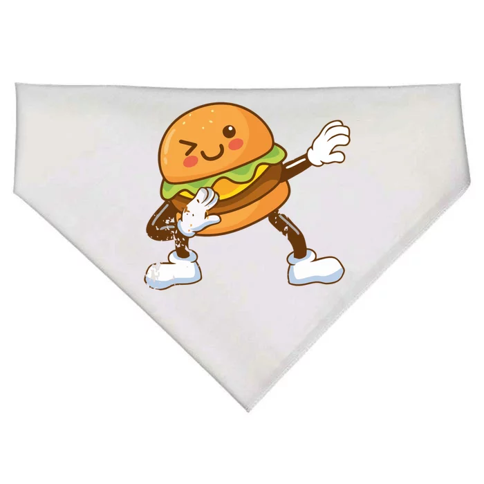 Dabbing Hamburger Backyard Bbq Meat Eater Grilling Gift USA-Made Doggie Bandana