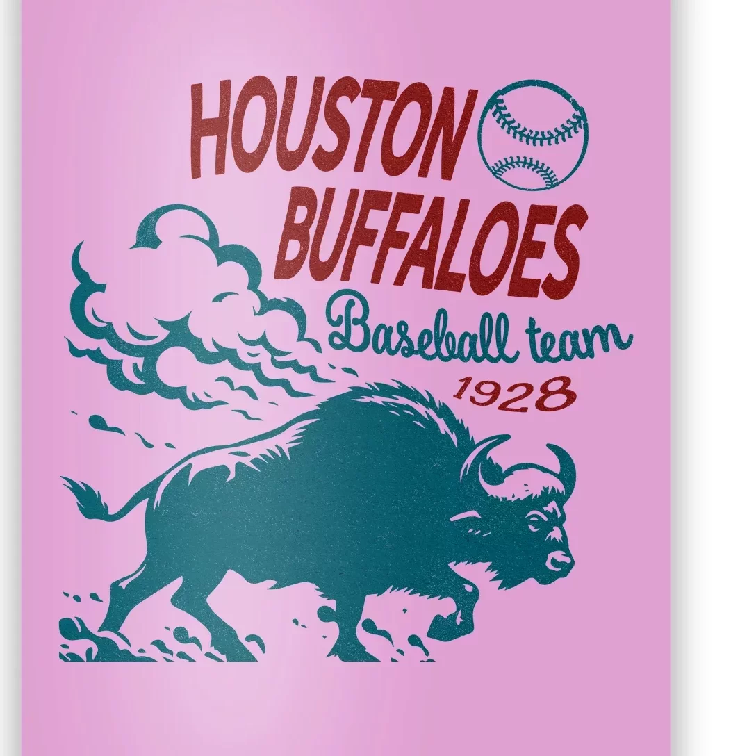 Defunct Houston Buffaloes Baseball Team 1928 Poster