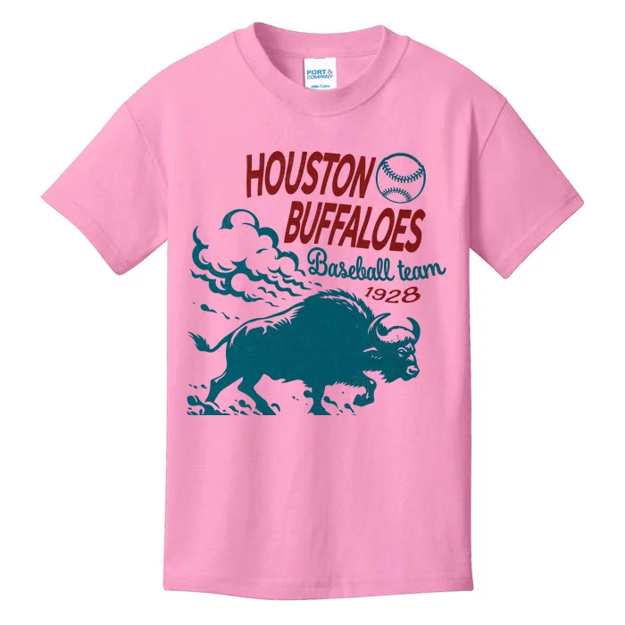 Defunct Houston Buffaloes Baseball Team 1928 Kids T-Shirt