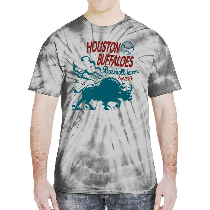 Defunct Houston Buffaloes Baseball Team 1928 Tie-Dye T-Shirt