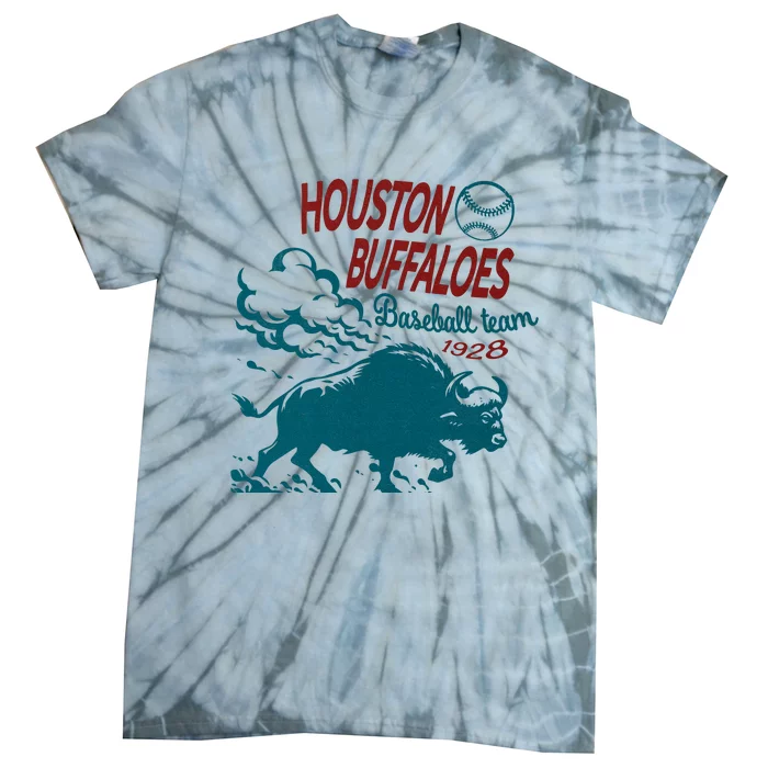 Defunct Houston Buffaloes Baseball Team 1928 Tie-Dye T-Shirt