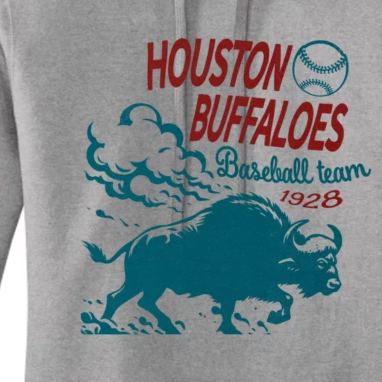 Defunct Houston Buffaloes Baseball Team 1928 Women's Pullover Hoodie