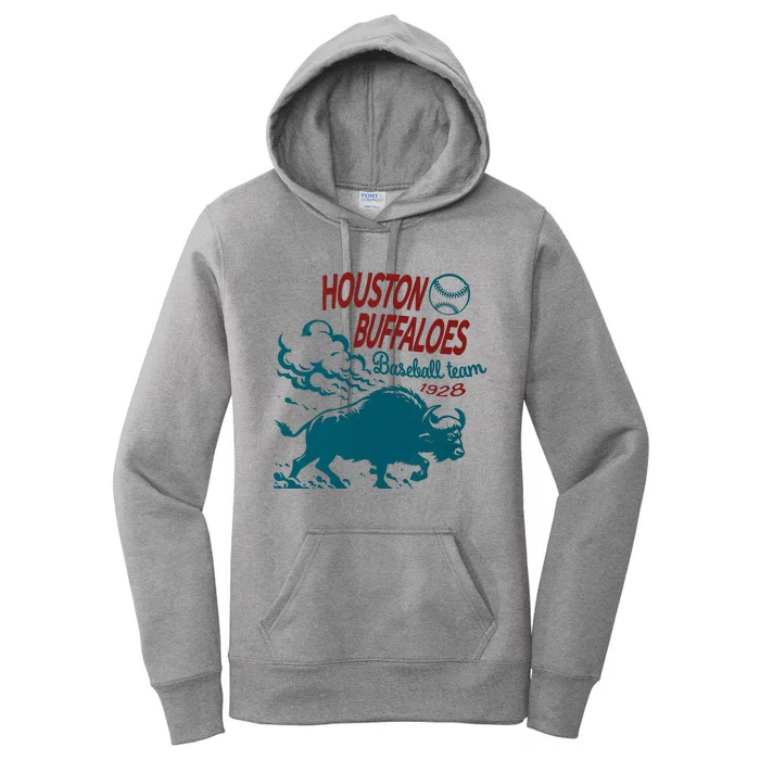 Defunct Houston Buffaloes Baseball Team 1928 Women's Pullover Hoodie