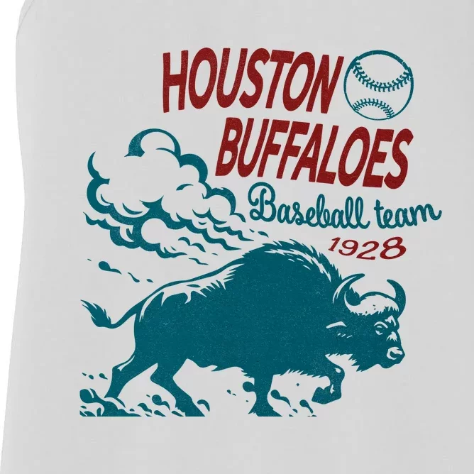 Defunct Houston Buffaloes Baseball Team 1928 Women's Racerback Tank