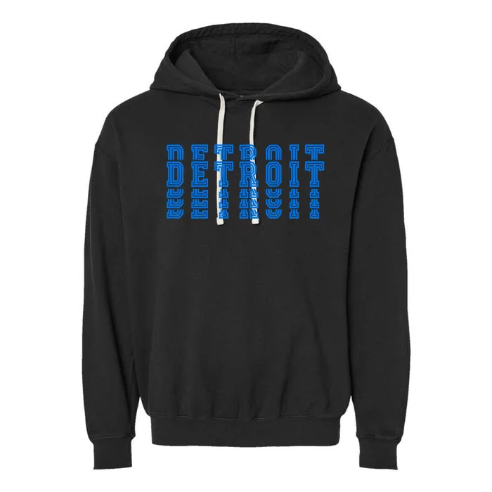 Detroit Honolulu Blue Stacked Garment-Dyed Fleece Hoodie