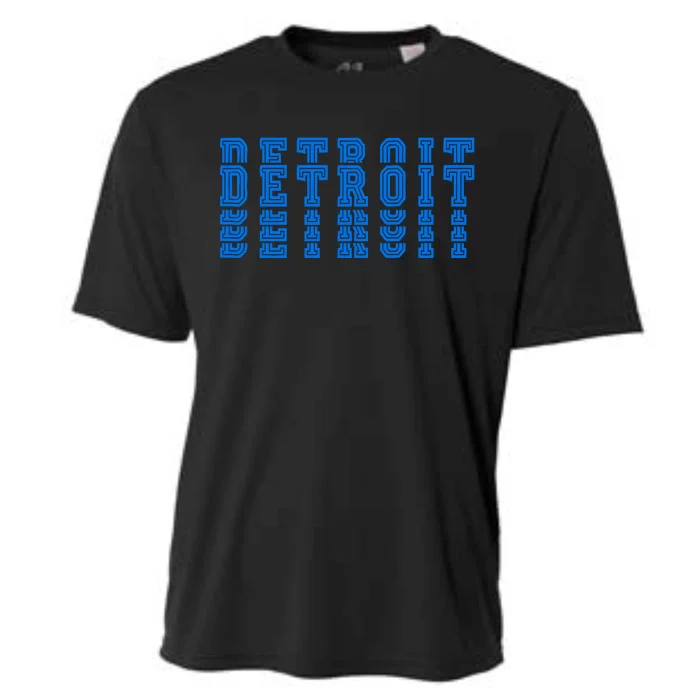 Detroit Honolulu Blue Stacked Cooling Performance Crew T-Shirt