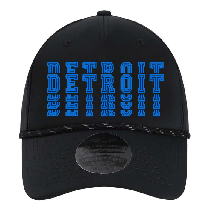 Detroit Honolulu Blue Stacked Performance The Dyno Cap