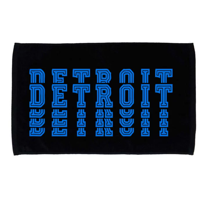 Detroit Honolulu Blue Stacked Microfiber Hand Towel