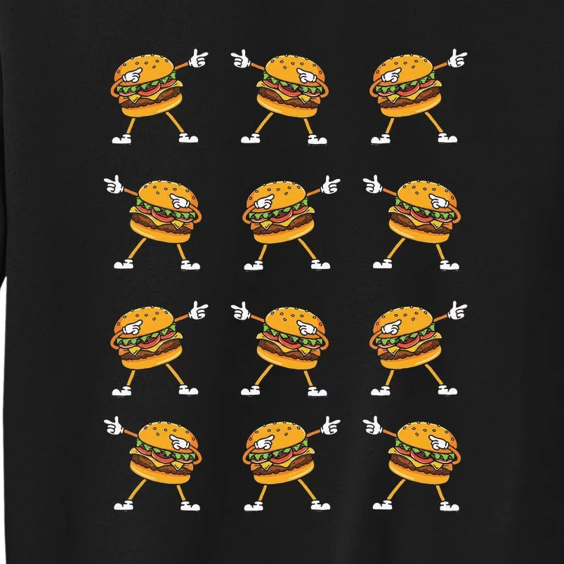 Dabbing Hamburger Cheeseburger Sweatshirt