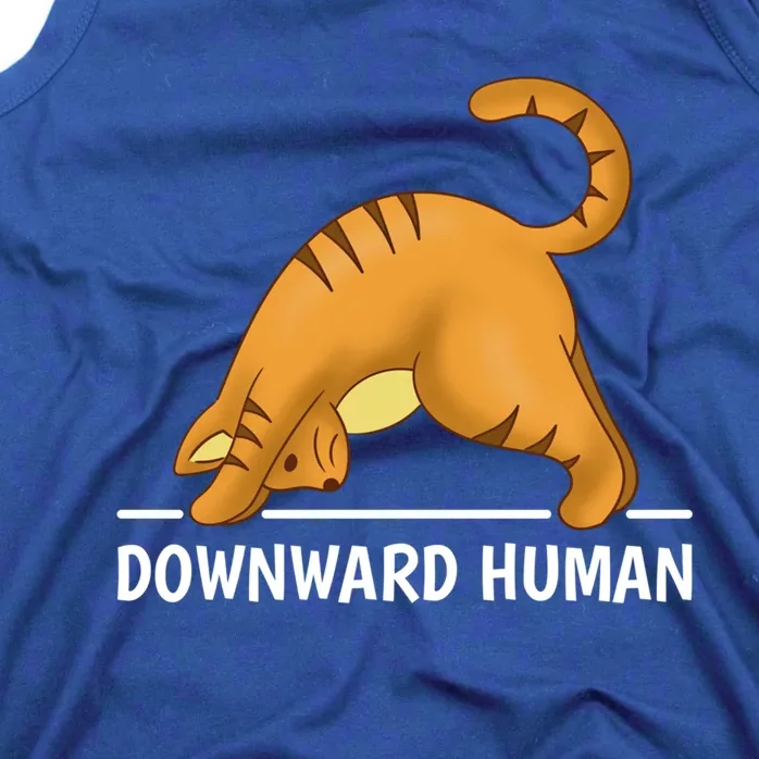 Downward Hu Cat Cute Gift Tank Top