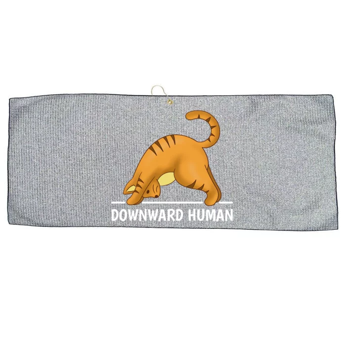 Downward Hu Cat Cute Gift Large Microfiber Waffle Golf Towel