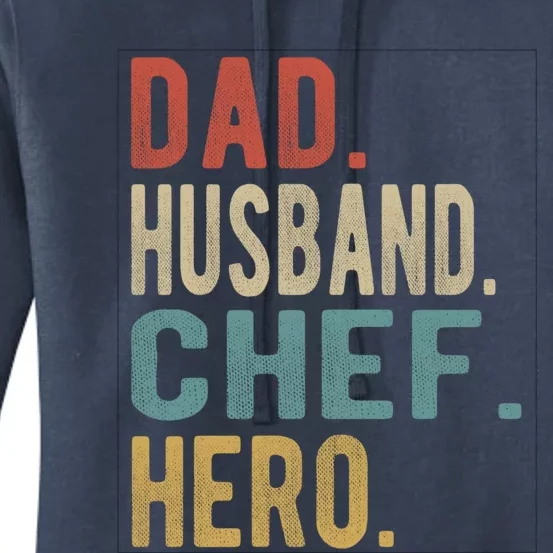 Dad Husband Chef Hero Gift Women's Pullover Hoodie