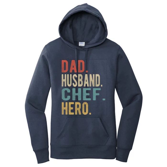 Dad Husband Chef Hero Gift Women's Pullover Hoodie