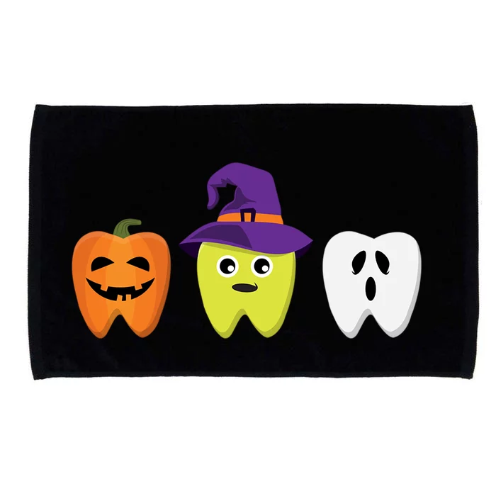 Dentist Halloween Costume Pumpkin Ghost Witch Tooth Doctor Gift Microfiber Hand Towel