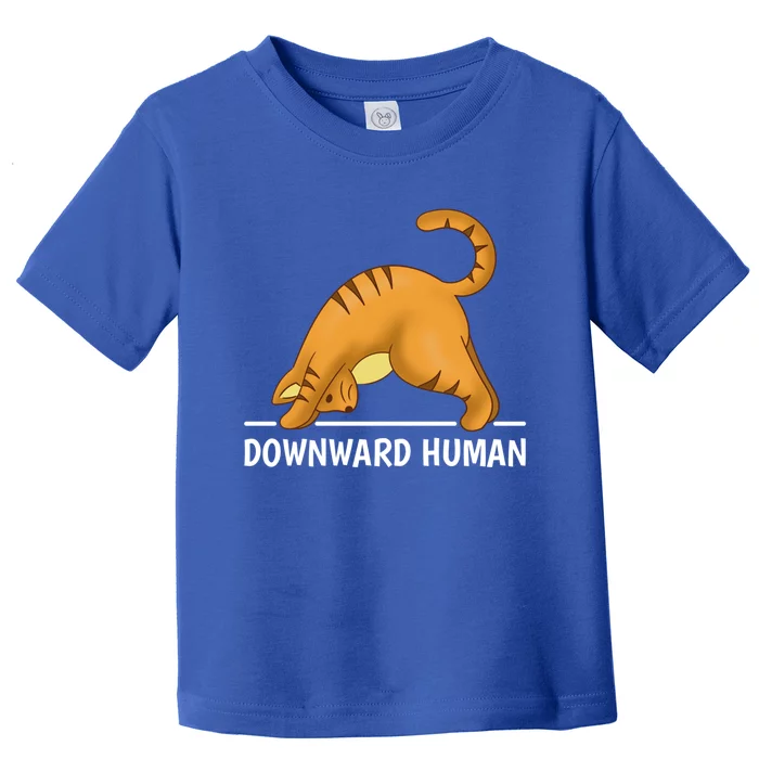 Downward Hu Cat Gift Toddler T-Shirt