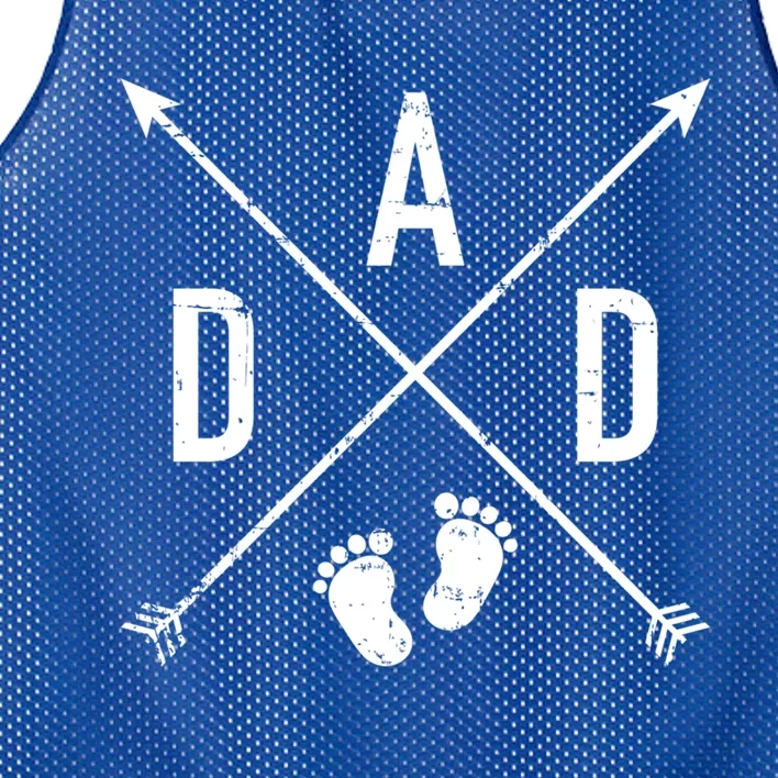 Dad Hipster Cross Feet Cool Gift Mesh Reversible Basketball Jersey Tank