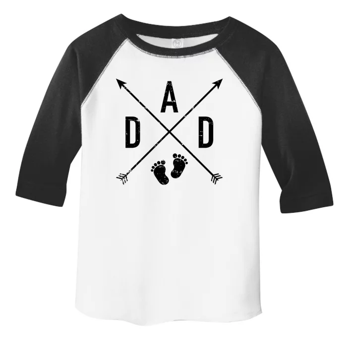 Dad Hipster Cross Feet Cool Gift Toddler Fine Jersey T-Shirt