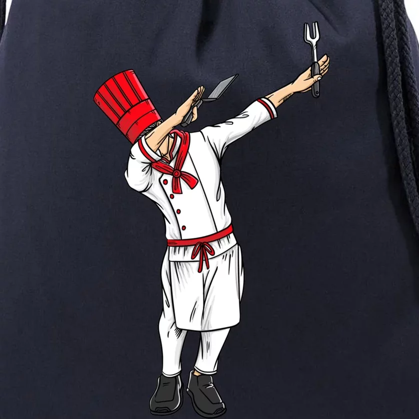 Dabbing Hibachi Chef Gift Funny Japanese Chef Asian Cook Gift Drawstring Bag