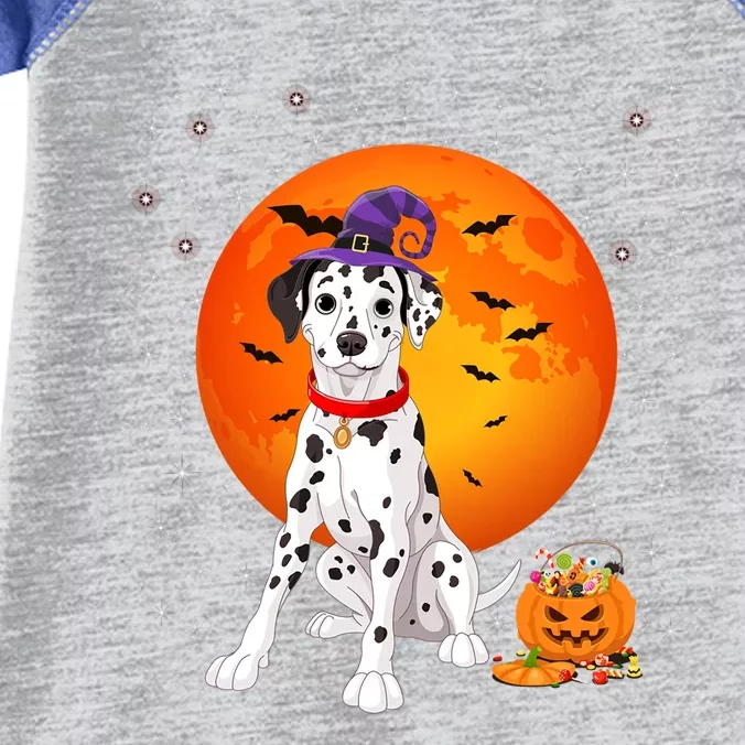 Dalmatian Halloween Costume Pumpkin Dalmatian Gift Infant Baby Jersey Bodysuit