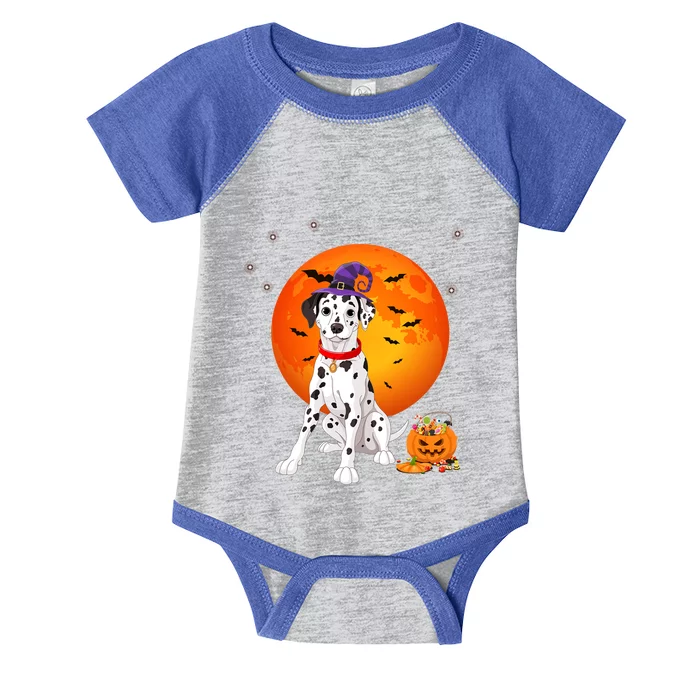 Dalmatian Halloween Costume Pumpkin Dalmatian Gift Infant Baby Jersey Bodysuit