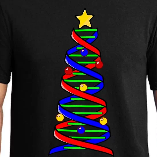 Dna Helix Christmas Tree Life Science Biology Teacher Gift Pajama Set