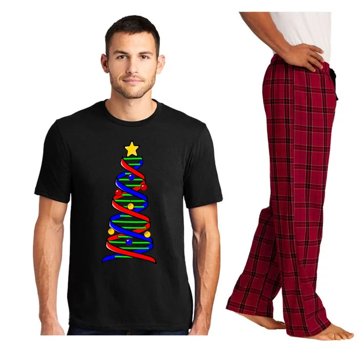 Dna Helix Christmas Tree Life Science Biology Teacher Gift Pajama Set