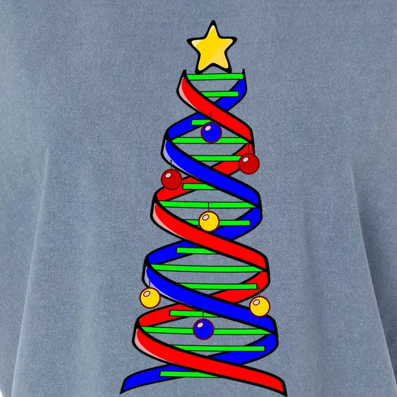 Dna Helix Christmas Tree Life Science Biology Teacher Gift Garment-Dyed Women's Muscle Tee