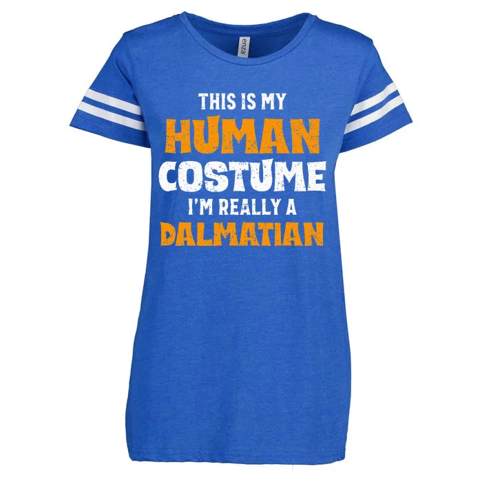 Dalmatian Halloween Costume Unmasking My True Identity Enza Ladies Jersey Football T-Shirt