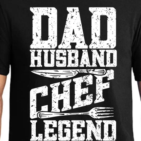 Dad Husband Chef Legend Cook Cooking Funny Chef Gift Pajama Set