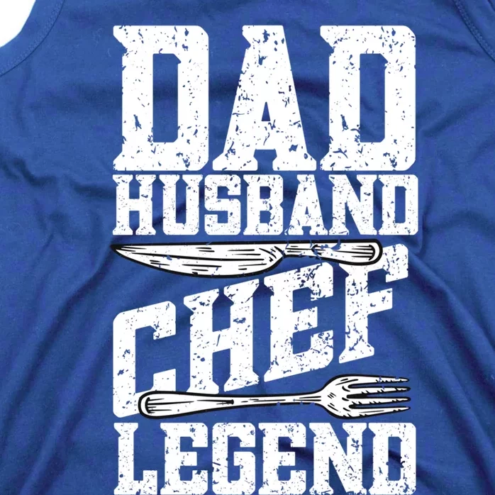 Dad Husband Chef Legend Cook Cooking Funny Chef Gift Tank Top