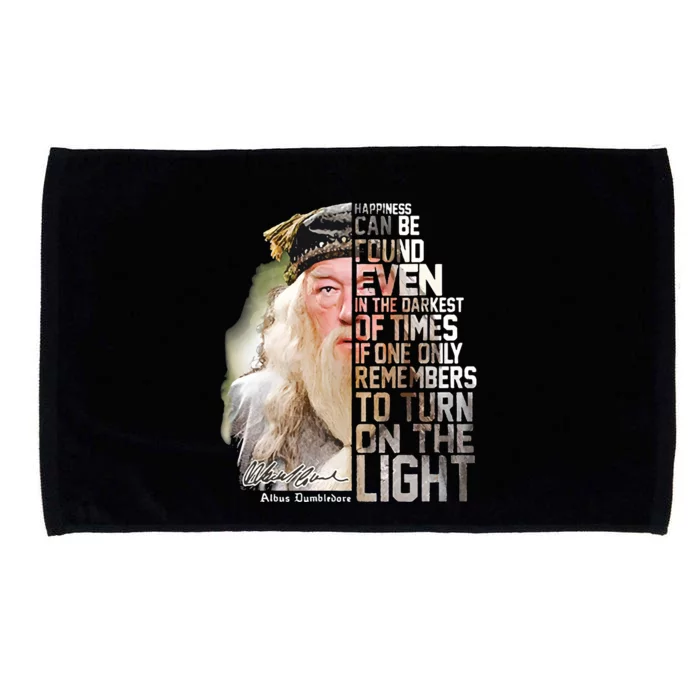 Dumbledore Happiness Can Be Found Even In The Darkest Of Times Microfiber Hand Towel