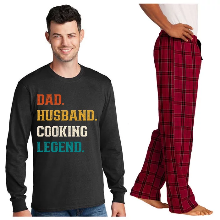 Dad Husband Cooking Legend Cooking Lover Cook Cool Gift Long Sleeve Pajama Set