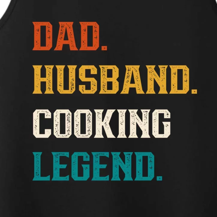 Dad Husband Cooking Legend Cooking Lover Cook Cool Gift Performance Tank