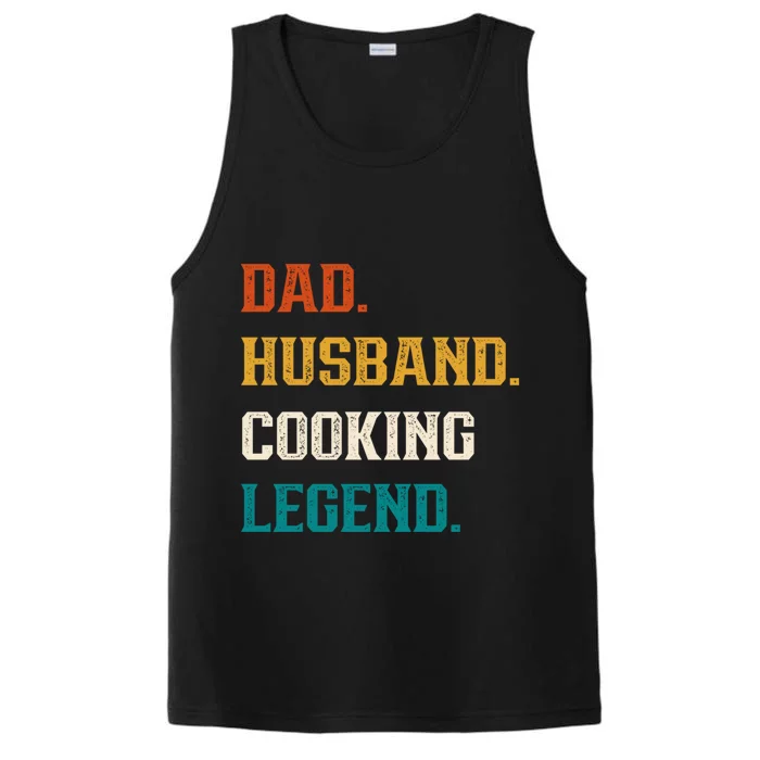 Dad Husband Cooking Legend Cooking Lover Cook Cool Gift Performance Tank