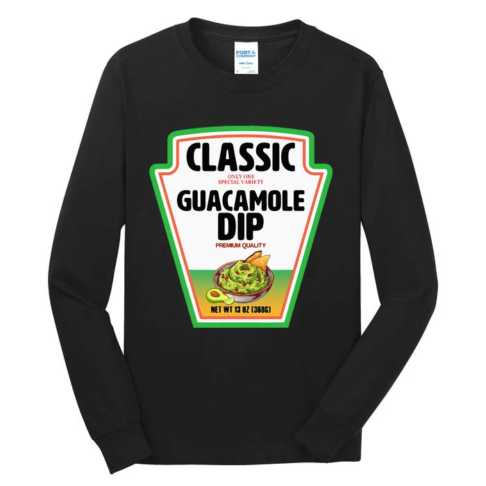 Diy Halloween Costume Guacamole Dip Group Condits Tall Long Sleeve T-Shirt