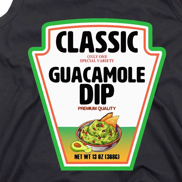 Diy Halloween Costume Guacamole Dip Group Condits Tank Top