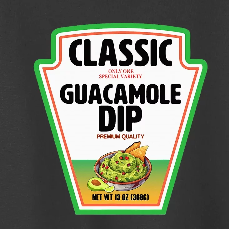 Diy Halloween Costume Guacamole Dip Group Condits Toddler T-Shirt