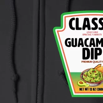 Diy Halloween Costume Guacamole Dip Group Condits Full Zip Hoodie