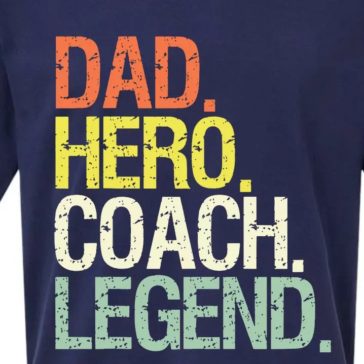 Dad Hero Coach Legend Funny Father's Day Loving Father Sueded Cloud Jersey T-Shirt