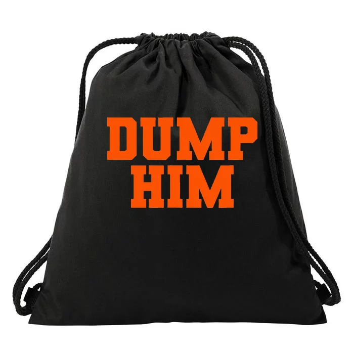 Dump Him Co. Funny Antiboyfriend Blue Classic Fit Crew Neck Drawstring Bag