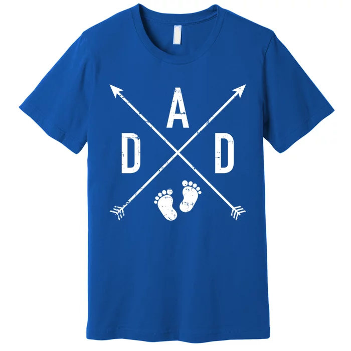 Dad Hipster Cross Feet Gift Premium T-Shirt