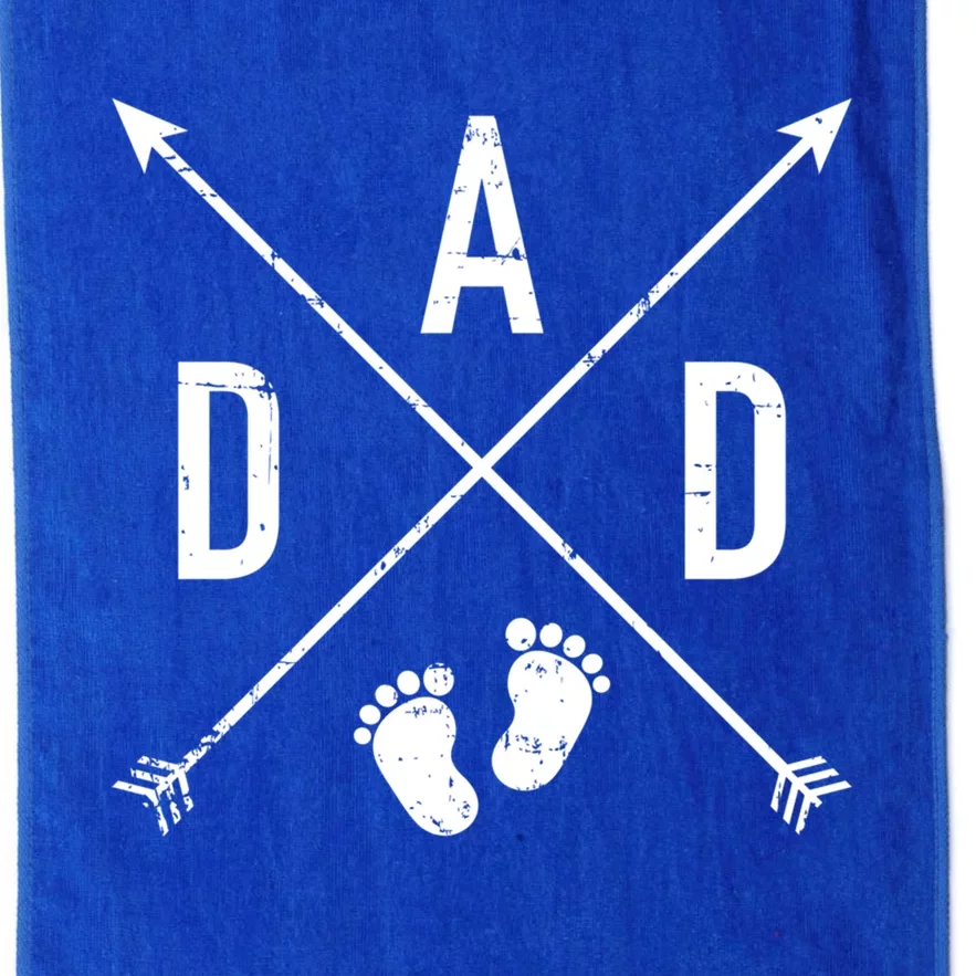 Dad Hipster Cross Feet Gift Platinum Collection Golf Towel