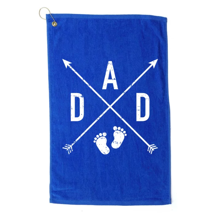 Dad Hipster Cross Feet Gift Platinum Collection Golf Towel