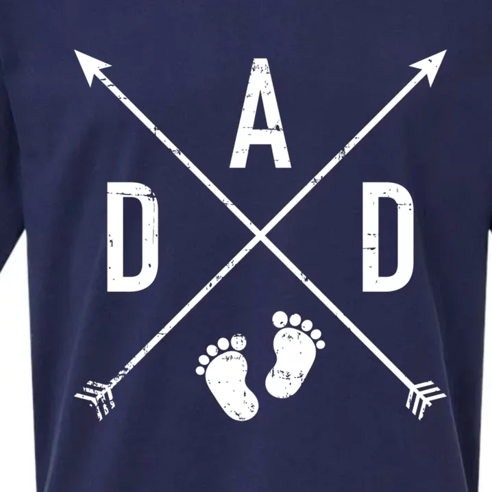 Dad Hipster Cross Feet Gift Sueded Cloud Jersey T-Shirt