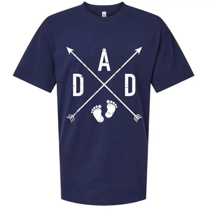 Dad Hipster Cross Feet Gift Sueded Cloud Jersey T-Shirt